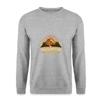 Sentier de rêve - de Munich à Venise - Sweat-shirt Unisexe - gris chiné - Devant - Alina (178cm) & Michal (187cm)