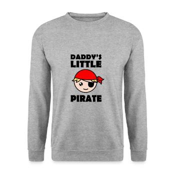 Le petit pirate de papa - Sweat-shirt Unisexe - gris chiné - Devant - Alina (178cm) & Michal (187cm)