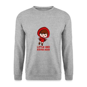 Petit chaperon rouge - Sweat-shirt Unisexe - gris chiné - Devant - Alina (178cm) & Michal (187cm)