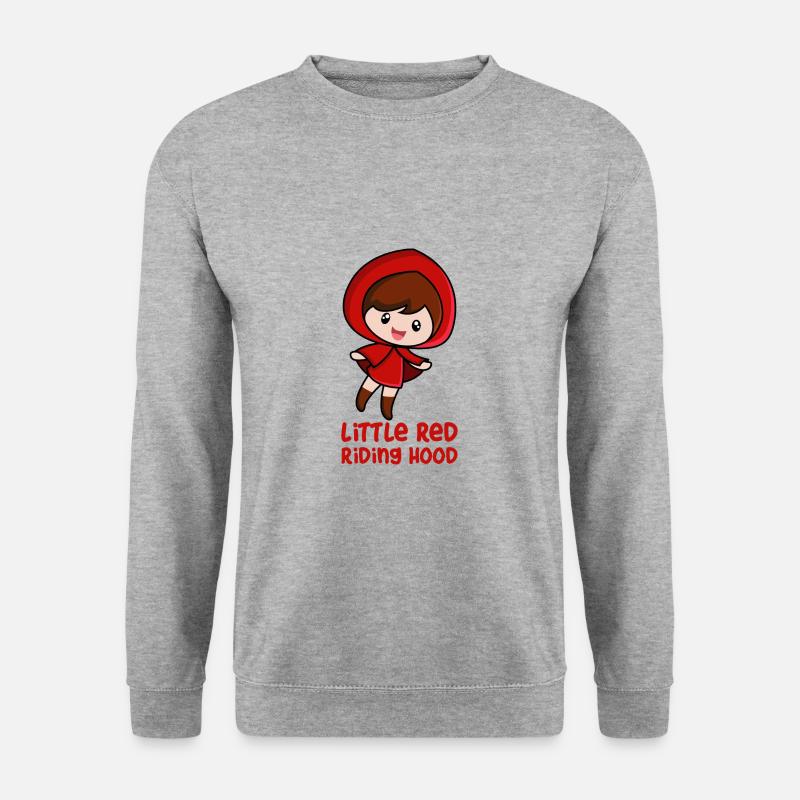 Rotkäppchen - Unisex Pullover - Weißgrau meliert