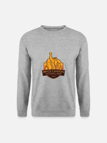 Bryce Canyon National Park - Utah - Unisex Pullover - Weißgrau meliert