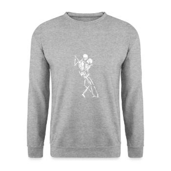 Tango till Death - Tango dance to the death - Unisex Sweatshirt - salt & pepper - Front - Alina (178cm) & Michal (187cm)