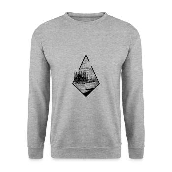 Black Fucking Metal - Unisex Sweatshirt - salt & pepper - Front - Alina (178cm) & Michal (187cm)
