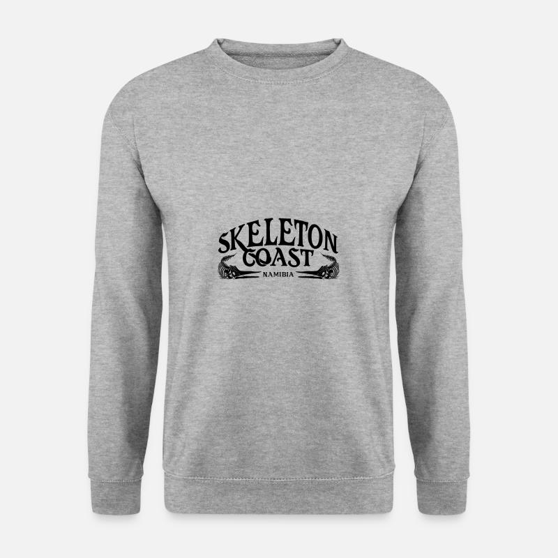Skeleton Coast, Namibia - Unisex Pullover - Weißgrau meliert