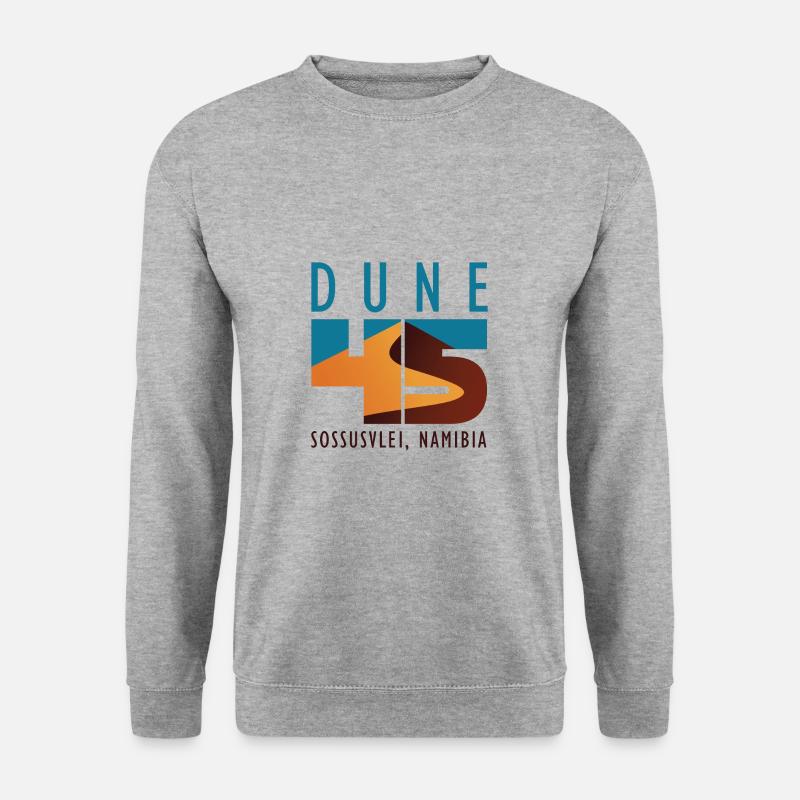 Dune 45 - Sossusvlei, Namibia - Unisex Pullover - Weißgrau meliert