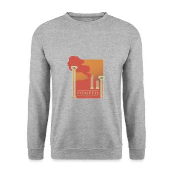 Ruines de Pompéi - Italie - Sweat-shirt Unisexe - gris chiné - Devant - Alina (178cm) & Michal (187cm)