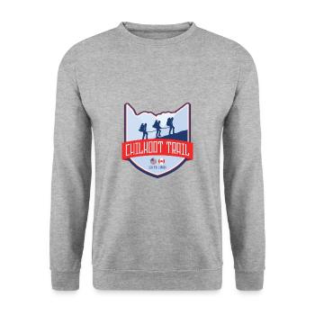 Chilkoot Trail - États-Unis d’Amérique en Canada - Sweat-shirt Unisexe - gris chiné - Devant - Alina (178cm) & Michal (187cm)