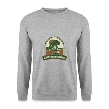 Altmühltal Panoramaweg - Deutschland - Unisex Pullover - Weißgrau meliert - Vorne - Alina (178cm) & Michal (187cm)