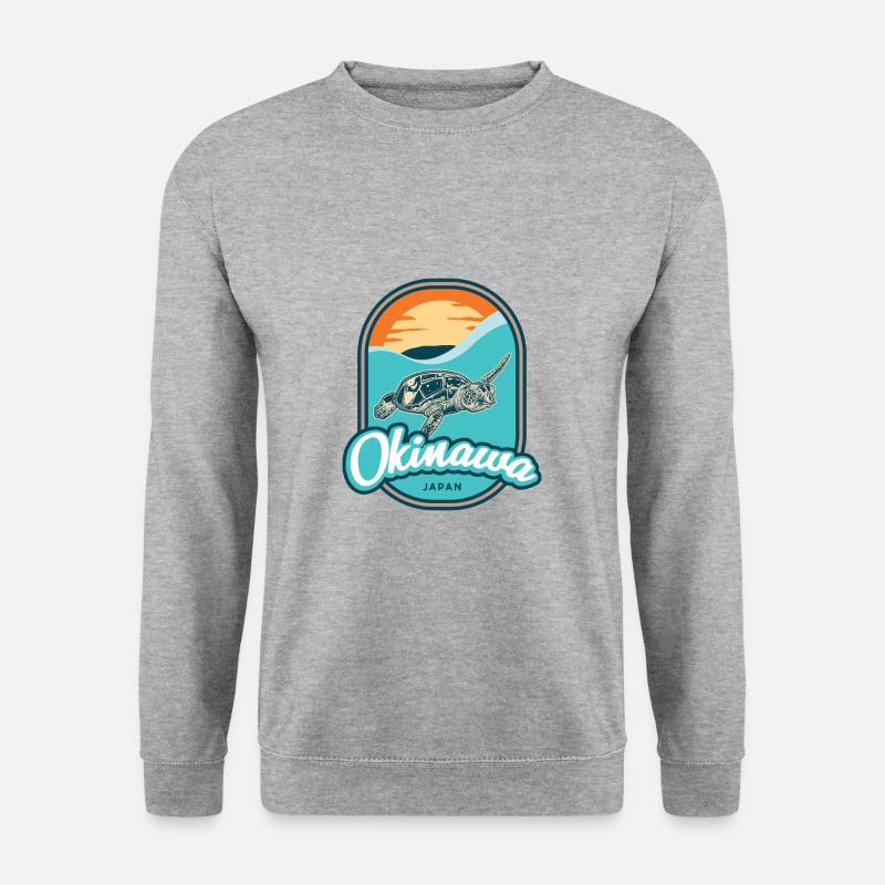 Okinawa – Japan - Unisex Pullover - Weißgrau meliert