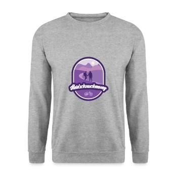 Heidschnuckenweg - Basse-Saxe - Sweat-shirt Unisexe - gris chiné - Devant - Alina (178cm) & Michal (187cm)