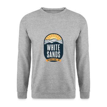 Parc national des Sables Blancs - Nouveau-Mexique - Sweat-shirt Unisexe - gris chiné - Devant - Alina (178cm) & Michal (187cm)