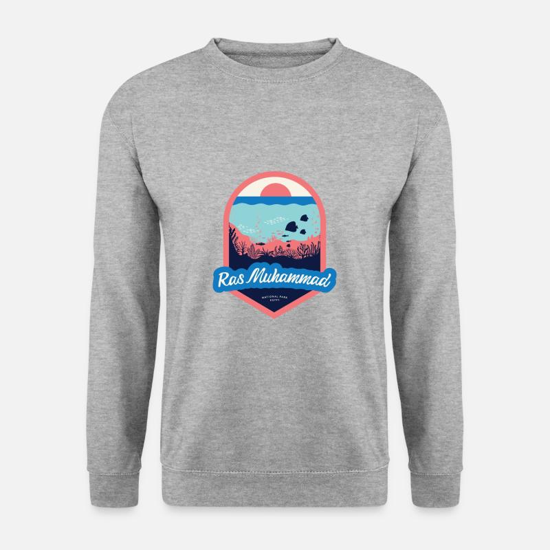 Ras-Muhammad-Nationalpark - Ägypten - Unisex Pullover - Weißgrau meliert
