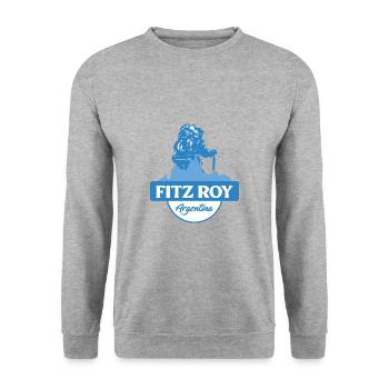 Fitz Roy Trek – Argentinien - Unisex Pullover - Weißgrau meliert - Vorne - Alina (178cm) & Michal (187cm)
