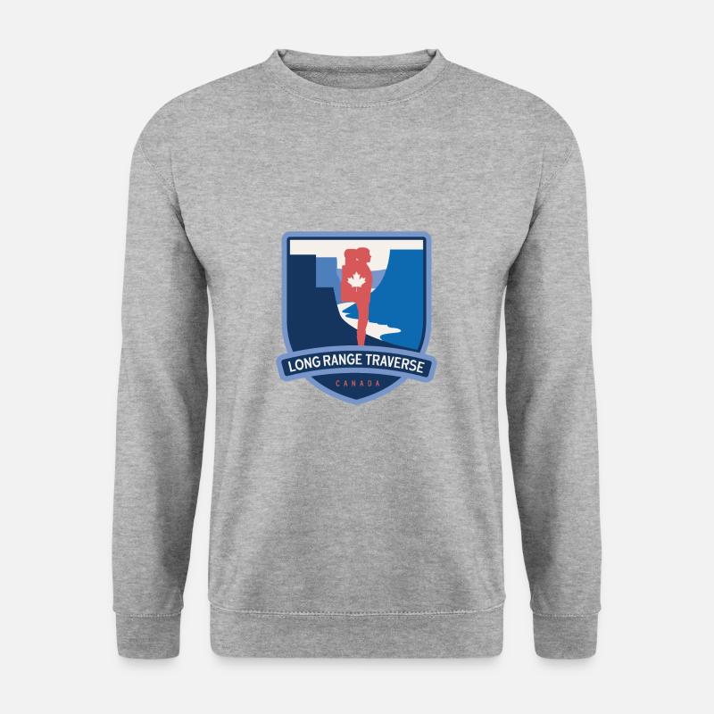 Long Range Traverse – Kanada - Unisex Pullover - Weißgrau meliert