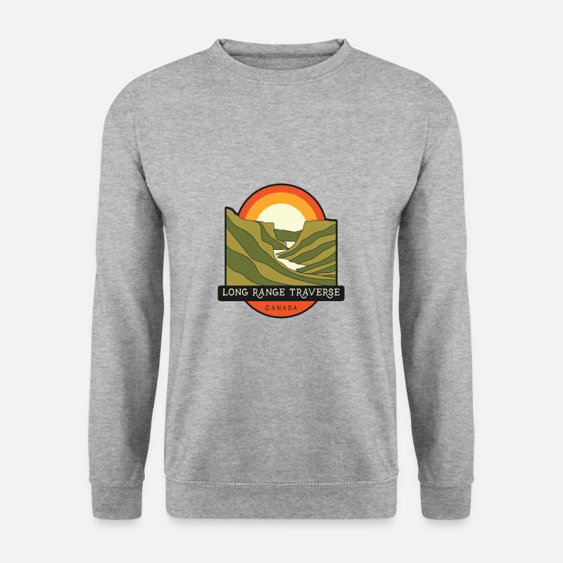 Long Range Traverse – Kanada - Unisex Pullover - Weißgrau meliert