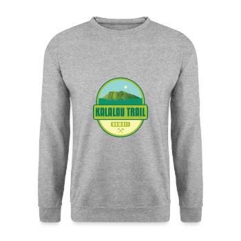 Kalalau Trail - Kauai, Hawaii - Unisex Pullover - Weißgrau meliert - Vorne - Alina (178cm) & Michal (187cm)