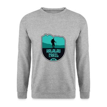 Kalalau Trail - Kauai, Hawaii - Unisex Pullover - Weißgrau meliert - Vorne - Alina (178cm) & Michal (187cm)