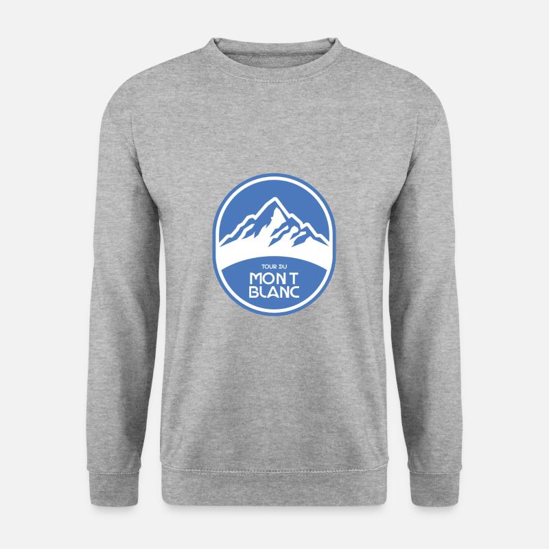 Tour du Mont Blanc Alps Hiking Trail - Unisex Sweatshirt - salt & pepper