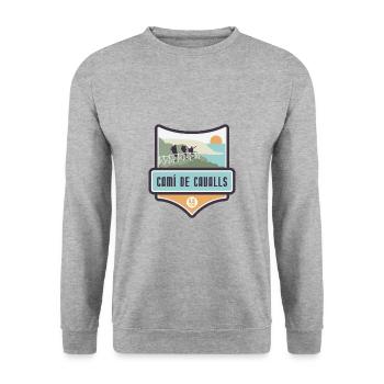 Cami de Cavalls - GR 223, Menorca - Unisex Sweatshirt - salt & pepper - Front - Alina (178cm) & Michal (187cm)
