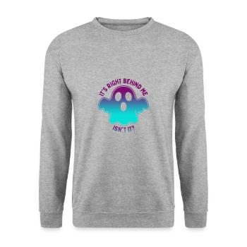 Chasse aux fantômes d’Halloween Chasseur de fantômes effrayant - Sweat-shirt Unisexe - gris chiné - Devant - Alina (178cm) & Michal (187cm)
