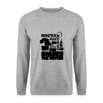 Monster truck - Unisex Sweatshirt - salt & pepper - Front - Alina (178cm) & Michal (187cm)