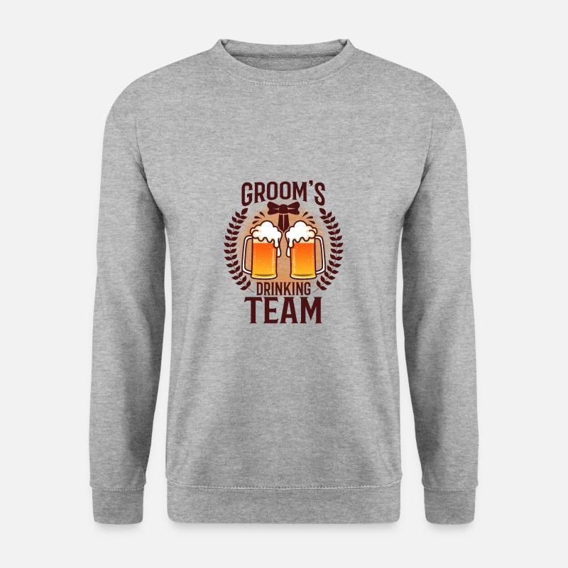 Grooms Drinking Team - Unisex Sweatshirt - salt & pepper