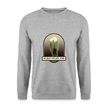 Apuseni Nature Park - Romania - Unisex Sweatshirt - salt & pepper - Front - Alina (178cm) & Michal (187cm)