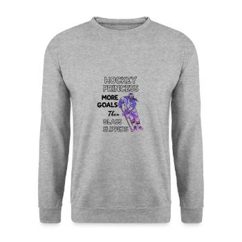 Hockey sur glace Princess Hockey sur glace Femmes Filles - Sweat-shirt Unisexe - gris chiné - Devant - Alina (178cm) & Michal (187cm)