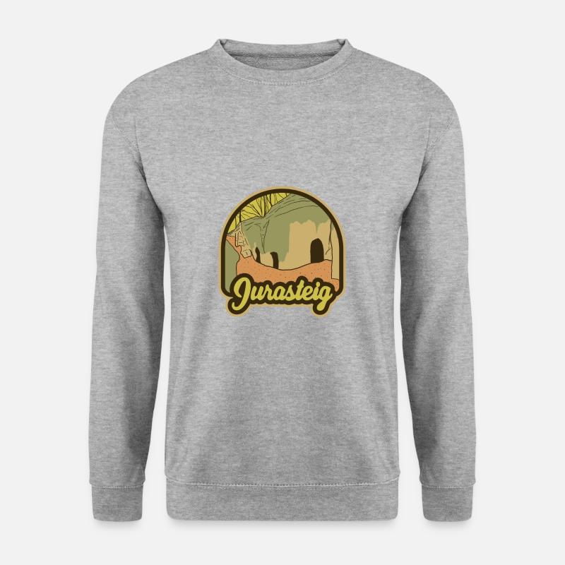 Jurasteig - Unisex Pullover - Weißgrau meliert