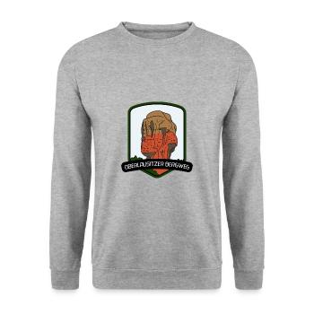 Upper Lusatian Mountain Trail - Unisex Sweatshirt - salt & pepper - Front - Alina (178cm) & Michal (187cm)