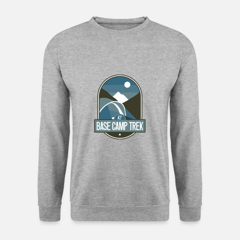 K2 Base Camp Trek - Unisex Pullover - Weißgrau meliert