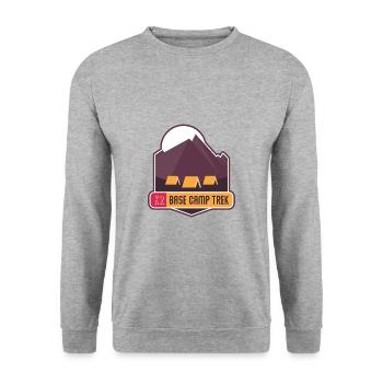 K2 Base Camp Trek - Unisex Sweatshirt - salt & pepper - Front - Alina (178cm) & Michal (187cm)