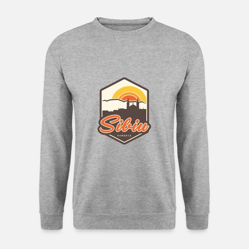 Hermannstadt (Sibiu) - Rumänien - Unisex Pullover - Weißgrau meliert