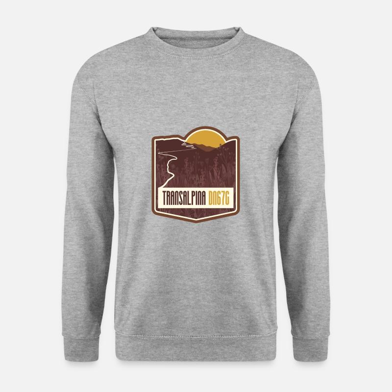 Transalpina - DN67C, Rumänien - Unisex Pullover - Weißgrau meliert