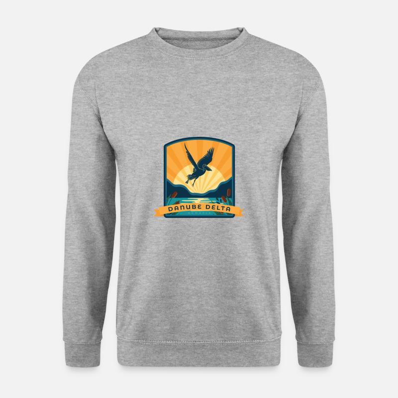 Danube Delta - Romanian, Danube - Unisex Sweatshirt - salt & pepper