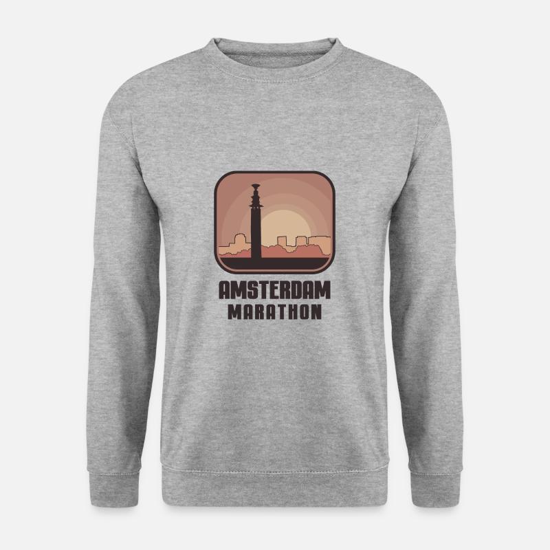 Amsterdam Marathon - Unisex Sweatshirt - salt & pepper