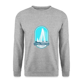 Istanbul - Marathon - 2025 - Turquie - Sweat-shirt Unisexe - gris chiné - Devant - Alina (178cm) & Michal (187cm)
