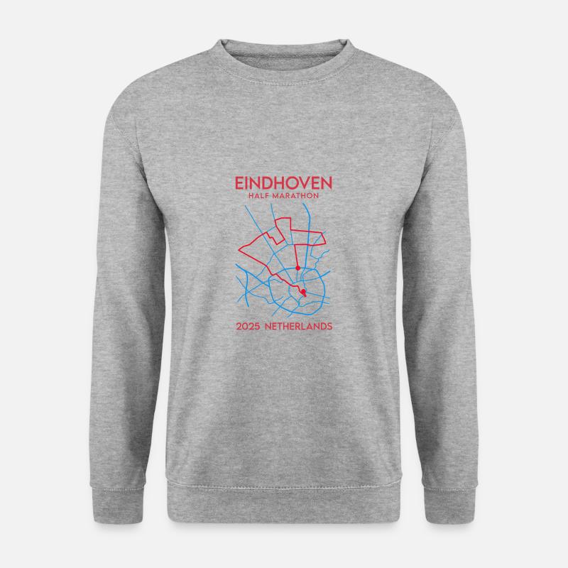Eindhoven, Half Marathon – 2025 - Netherlands - Unisex Sweatshirt - salt & pepper