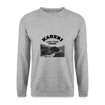 Trek du lac Kareri – Inde - Sweat-shirt Unisexe - gris chiné - Devant - Alina (178cm) & Michal (187cm)