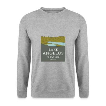 Lake Angelus track - New Zealand - Unisex Sweatshirt - salt & pepper - Front - Alina (178cm) & Michal (187cm)