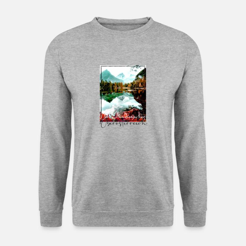 The Schiederweiher in Upper Austria,Austria - Unisex Sweatshirt - salt & pepper