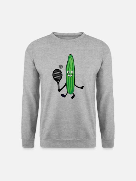 Padel Tennis, Tennis, Graffiti - Unisex Pullover - Weißgrau meliert
