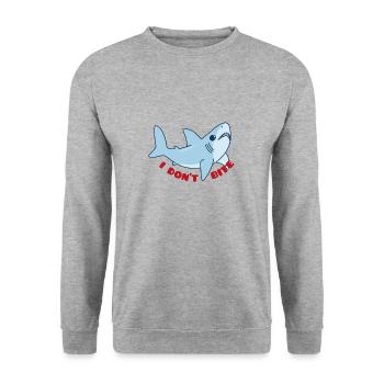 Meerestiere - Unisex Pullover - Weißgrau meliert - Vorne - Alina (178cm) & Michal (187cm)