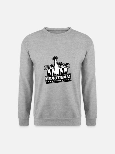 Team Groom Bachelor Wedding - Unisex Sweatshirt - salt & pepper