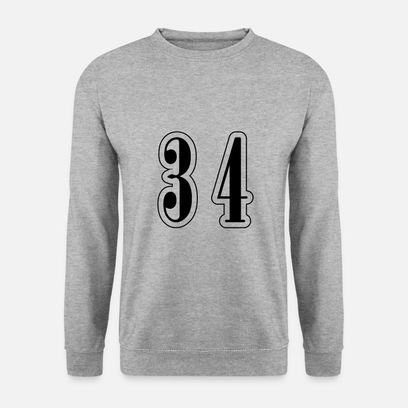 34 Number symbol - Unisex Sweatshirt - salt & pepper