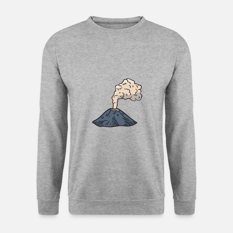 Vulkan - Unisex Pullover - Weißgrau meliert