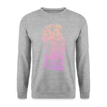 Hawaii Urlaub Aloha Sommer Hawaiian Geschenk - Unisex Pullover - Weißgrau meliert - Vorne - Alina (178cm) & Michal (187cm)