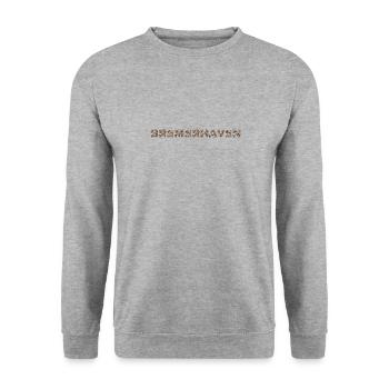 Bremerhaven Hund - Unisex Pullover - Weißgrau meliert - Vorne - Alina (178cm) & Michal (187cm)