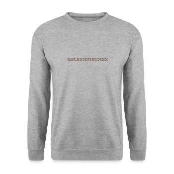 Gelsenkirchen Hund - Unisex Pullover - Weißgrau meliert - Vorne - Alina (178cm) & Michal (187cm)