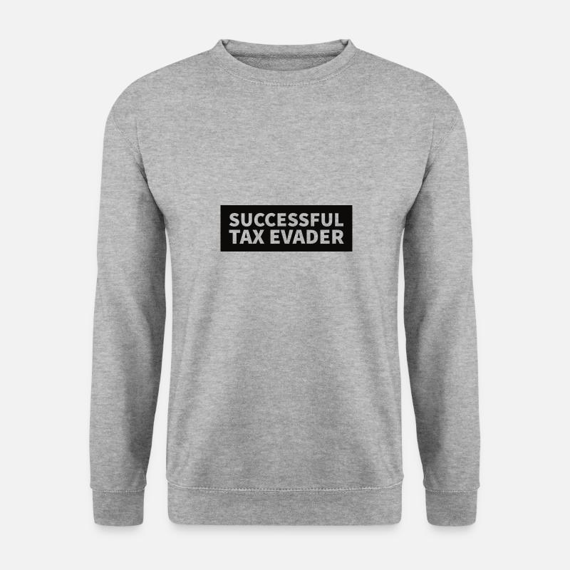 successful tax evader - Unisex Pullover - Weißgrau meliert
